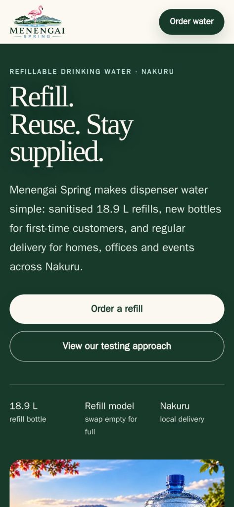 menengaispring.com home page, phone